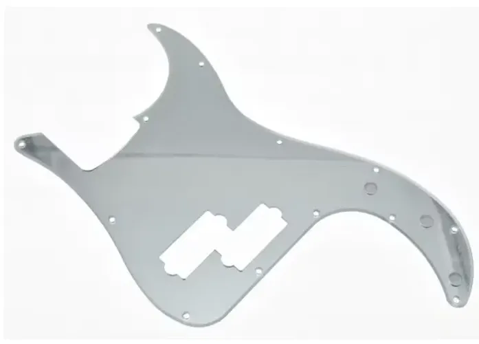 Espelho prateado P Bass Pickguard PB, Scratch Plate, Fits Precision Bass Guitar
