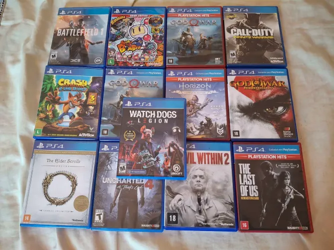 13 jogos ps4 Olx pay Leia