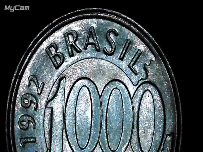 Moeda de 1000 cruzeiros de 1992, mbc++, moeda escassa conforme catalogo Bentes. 