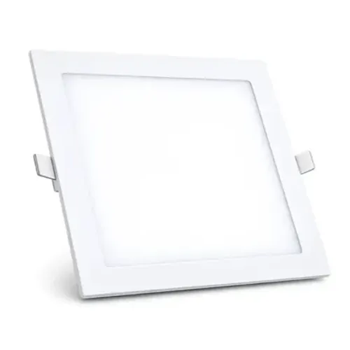 Painel/Plafon LED de Embutir Quadrado 18W 6500K Bivolt Power 22x22cm