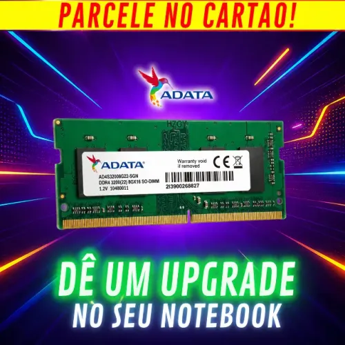 Memória RAM AData DDR4 3200Mhz para notebook