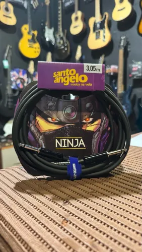 Cabo P10 de 3 metros Santo Angelo Ninja para violão guitarra baixo teclado