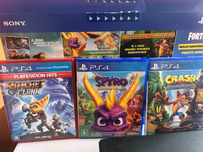 Ps4 Slim 1tb + 3 jogos + caixa original
