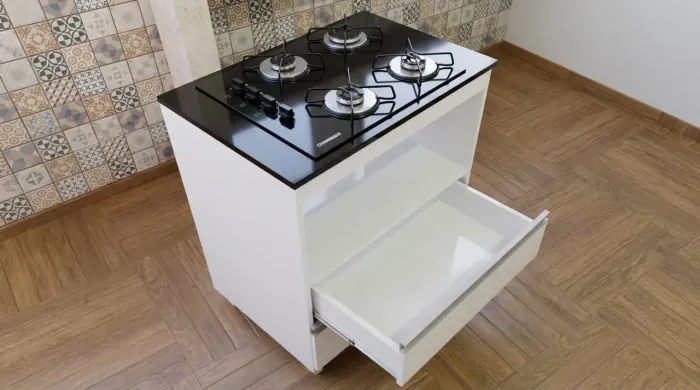 Fogão Cooktop com Mesa Completo