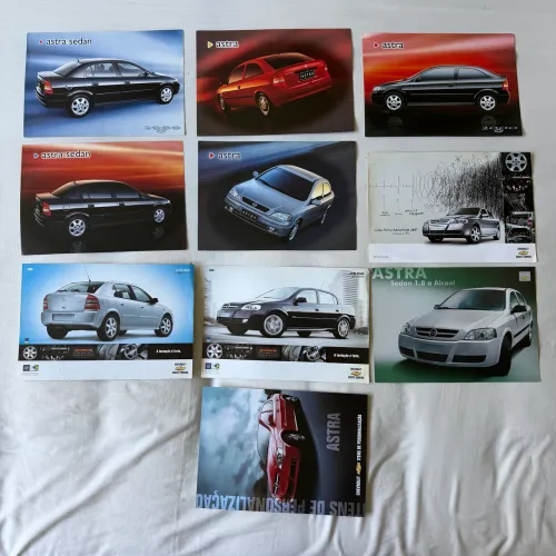 PROSPECTO FOLDER GM CHEVROLET ASTRA ANOS 2000 EM DIANTE