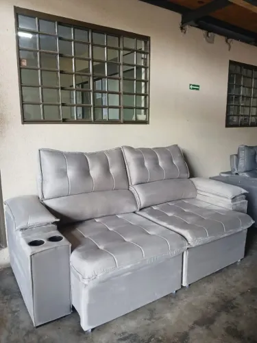 Sofá París Retrátil e Reclinável Tamanho 225x150