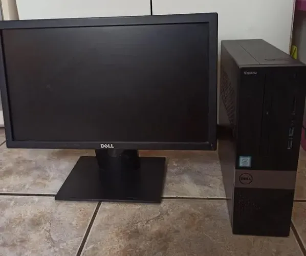 Computador-Desktop-e-Monitor-Dell-Vostro-Core-i3-7100-16Gb DDR4-SSD-240Gb  
