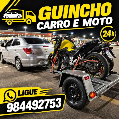 Guincho reboque moto.