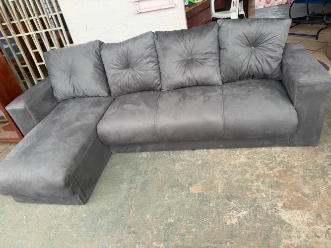 Sofá novo chaise 4 lugares