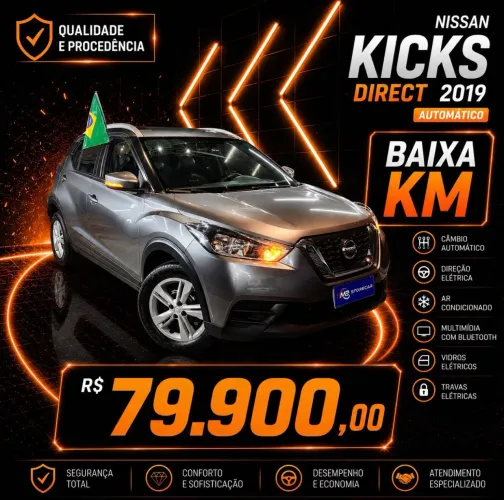 Nissan Kicks S Direct 1.6 16V Flex 5P Aut.(pcd) 2019