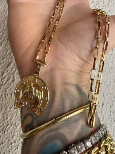 Corrente de ouro 18k procedência garantia eterna
