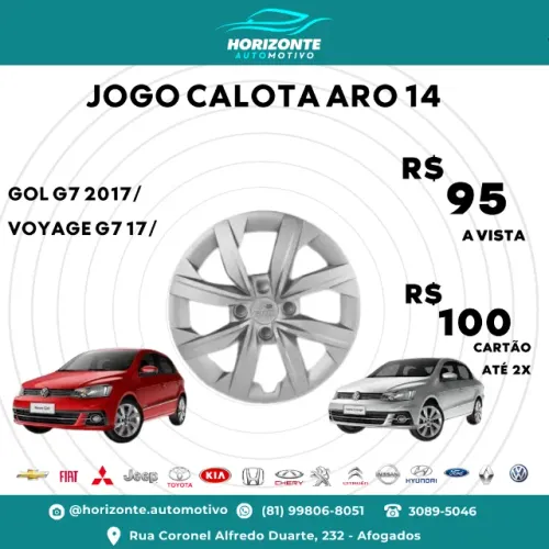 Jogo calota aro 14 Gol Voyage G7 2017/