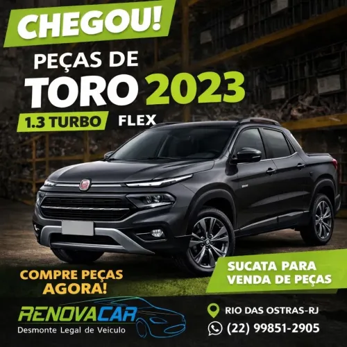 Sucata de toro 1.3 flex pra venda de peças 