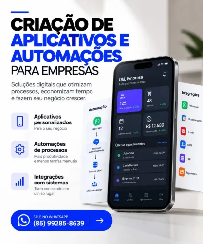 Desenvolvo aplicativos e automação