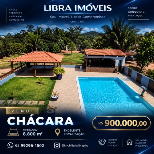 IMOBILIÁRIA LIBRA IMÓVEIS VENDE CHÁCARA