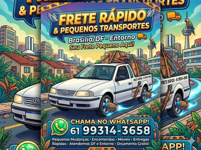 Frete de pequenos coisas, preços acessíveis