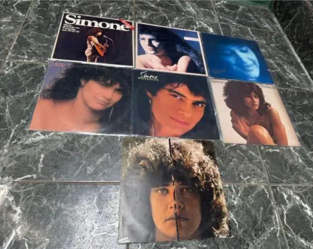 07 Discos Simone Vinil Originais Lp Canecão 1979 - Vicio - Pedaços - Liberdade - Face e ++