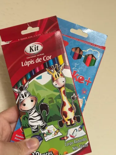 2 Kits de Lápis de Cores - 12 Cores ( cada )