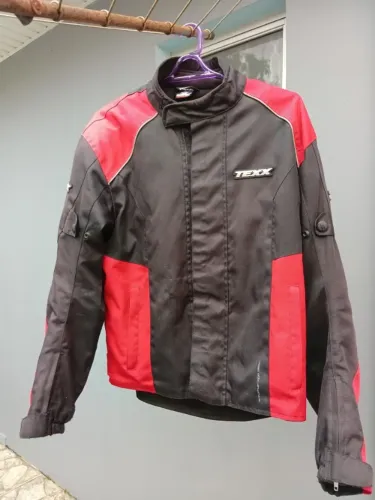 Jaqueta Moto Texx Strike Tamanho L Preta e Vermelha