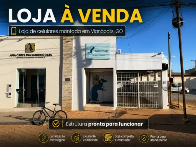 Vendo Loja de Celulares Montada em Vianópolis-GO