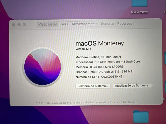 MacBook Air Late 2017 atualizando