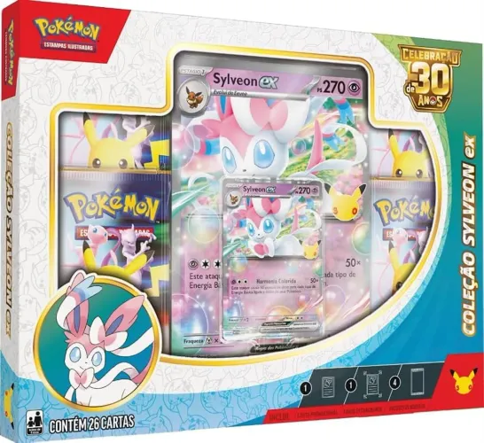 Box Pokémon Coleção Especial sylveon ex Copag Original