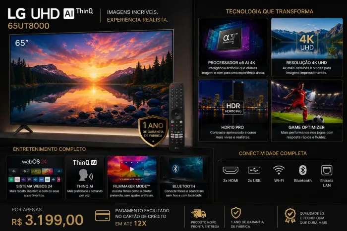 SMART TV LG 65" NOVAAAA