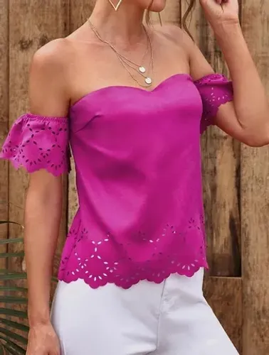 Blusa sem Alça Fúchsia