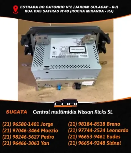 Central multimidia Nissan Kicks SL