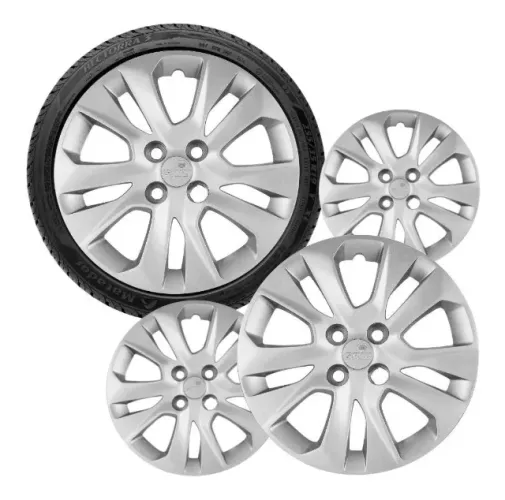 Jogo 4 Peças - Calota Aro 15 - Chevrolet Onix / Prima 2020 - Grid