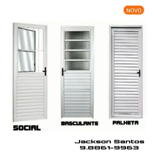 Porta de Alumínio na P.R.O.M.O.Ç.Ã.O (Novo)
