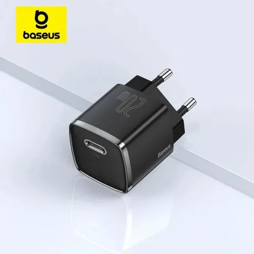 Carregador Baseus Turbo de 20W, Para iPhone e Android 