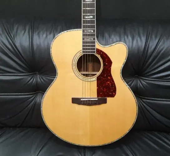 Violão Jumbo Cort Cj10x Korea C/ Pré Fishman Prefix Perfeito