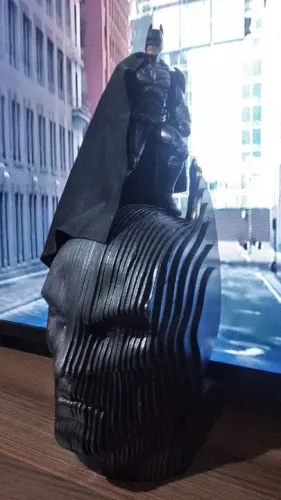 Busto mdf 3d - Batman<br><br>