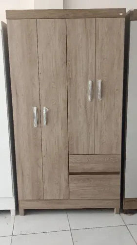 Guarda-Roupa 4 Portas 2 Gavetas Madeirado-NOVO