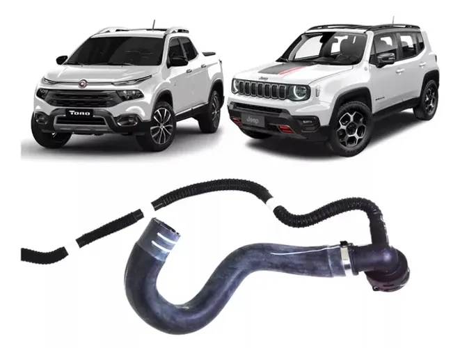 Mangueira Mangote inferior do Radiador Fiat Toro e jeep renegade 1.8