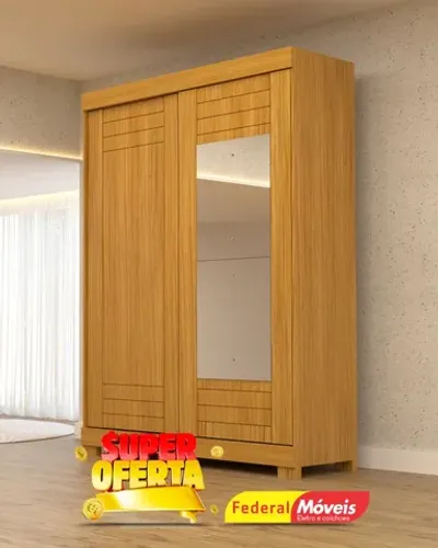Guarda Roupas Solteiro 100% MDF 2 Portas 2 Gavetas Super Lindo Fazemos Entrega