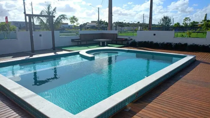 Aluguel temporada de casa com piscina de 3/4, 2 suítes, em Barra de Jacuípe
