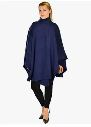 Casaco de lã preto para mulher