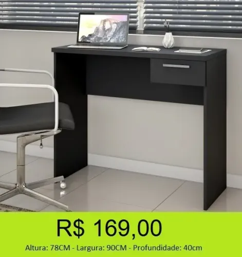 Escrivaninha clean a pronta entrega - Abaixou