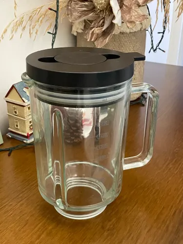 Copo de liquidificador (vidro com tampa hermética) 