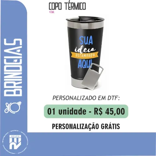 Copo Térmico Personalizado em Dtf