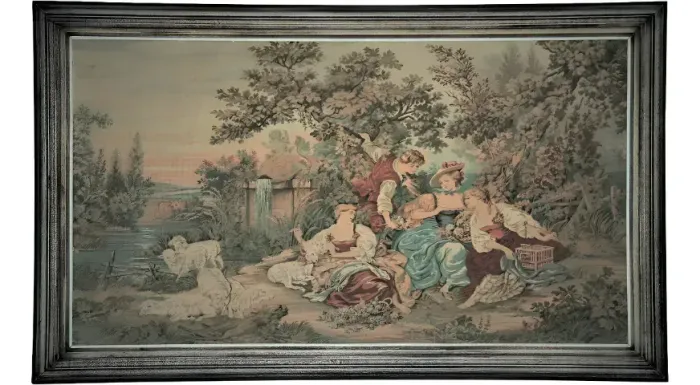 Obra Gobelin Le Nid Cena Original François Boucher 1740