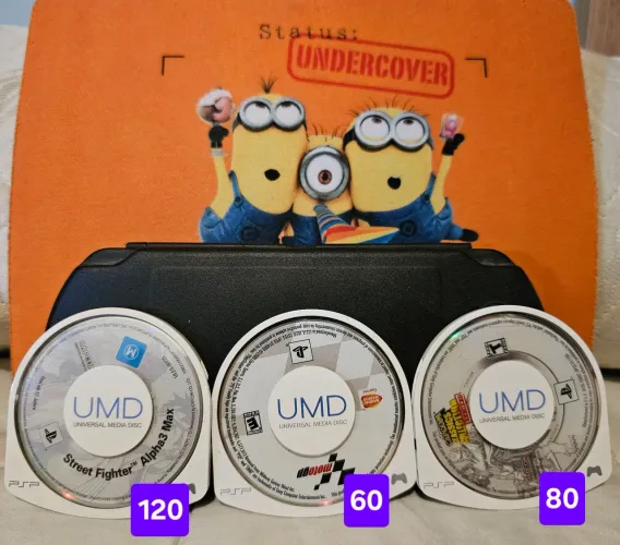 Jogos e Filmes em UMD p/ PSP. Preços nas fotos (atualizadas).