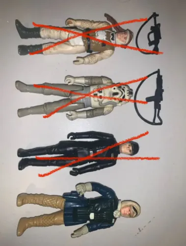 Bonecos Star Wars - anos 80
