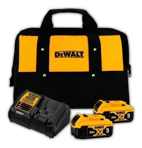 Kit DeWalt com Carregador / Baterias / Bolsa 