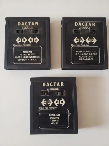 Cartucho de Jogo DACTAR - 4 Jogos - Diversos