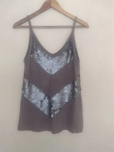 Camiseta de alça Maria filó