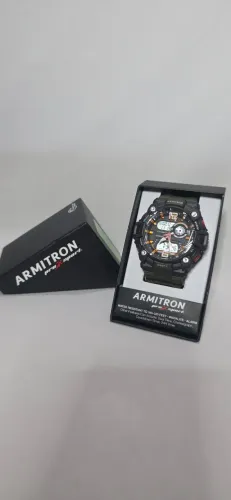 Relógio Armitron Pro Sport - Analogico E Digital Original Preto Vermelho Preto