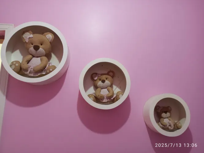Prateleiras Redondas Decorativas para Quarto Infantil